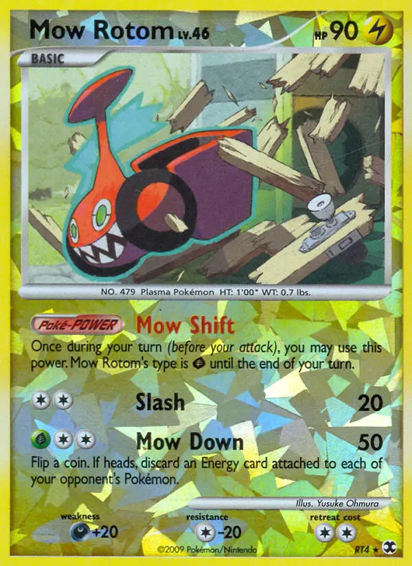 Mow Rotom RT4 card from Rising Rivals