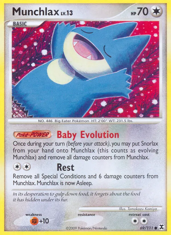 Munchlax 69 card from Rising Rivals