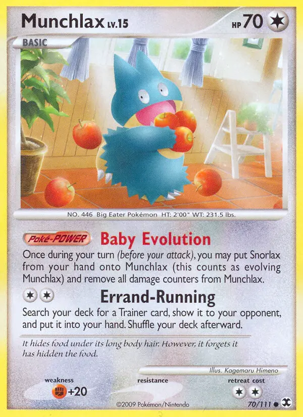Munchlax 70 card from Rising Rivals