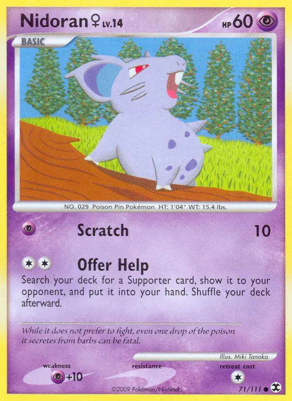 Nidoran ♀ 71 card from Rising Rivals