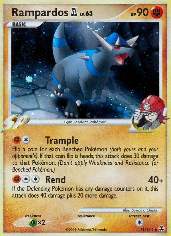 Rampardos GL 11 — Rising Rivals 11, Holofoil finish