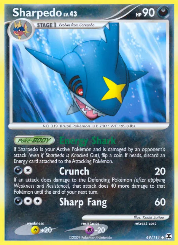Sharpedo 49 card from Rising Rivals