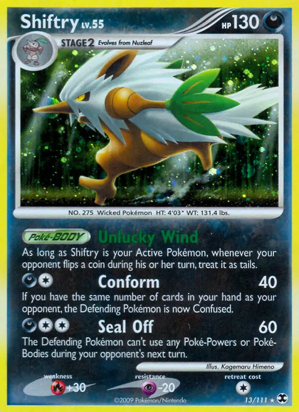 Shiftry 13 card from Rising Rivals