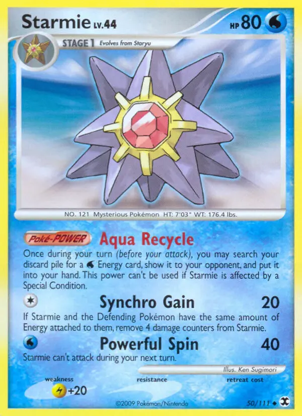 Starmie 50 card from Rising Rivals