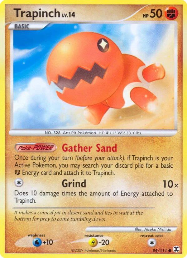 Trapinch 84 card from Rising Rivals
