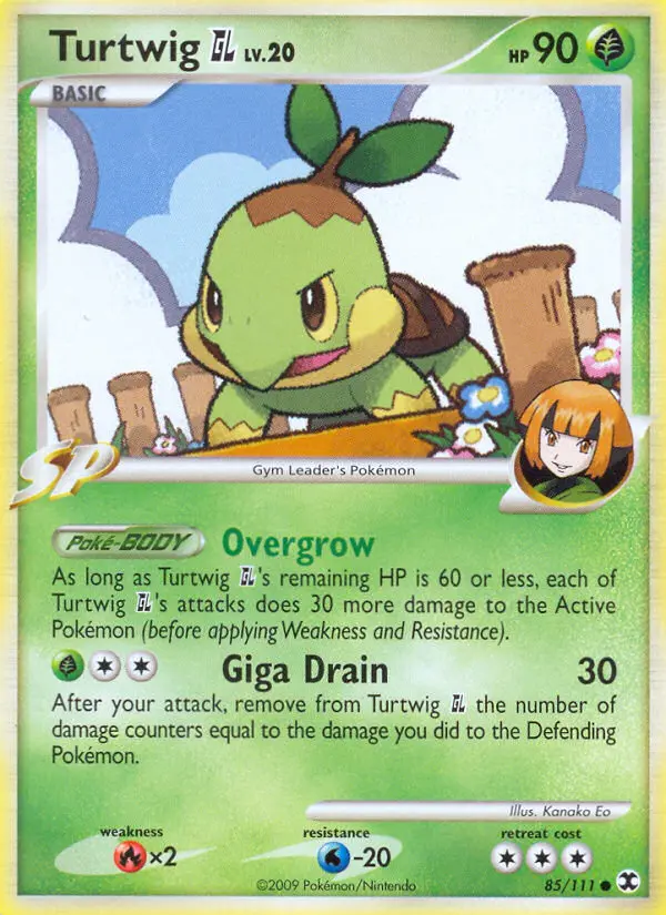 Turtwig GL 85 card from Rising Rivals