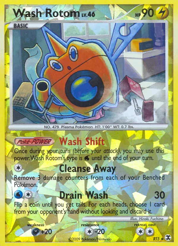 Wash Rotom RT5 card from Rising Rivals