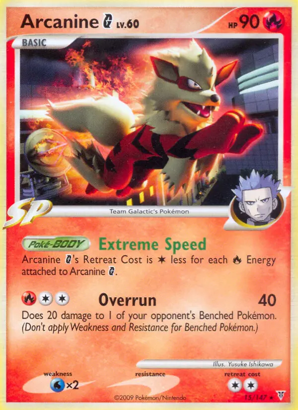 Arcanine G 15 card from Supreme Victors