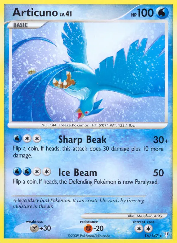 Articuno 16 card from Supreme Victors
