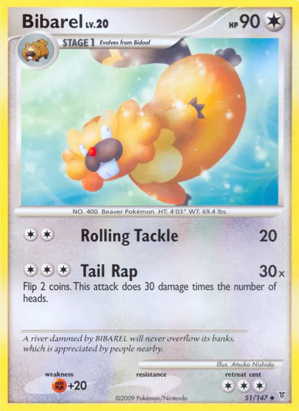 Bibarel 51 card from Supreme Victors