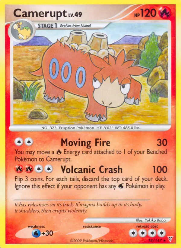 Camerupt 18 card from Supreme Victors