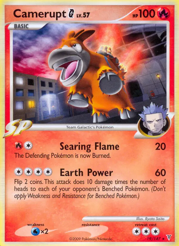 Camerupt G 19 card from Supreme Victors