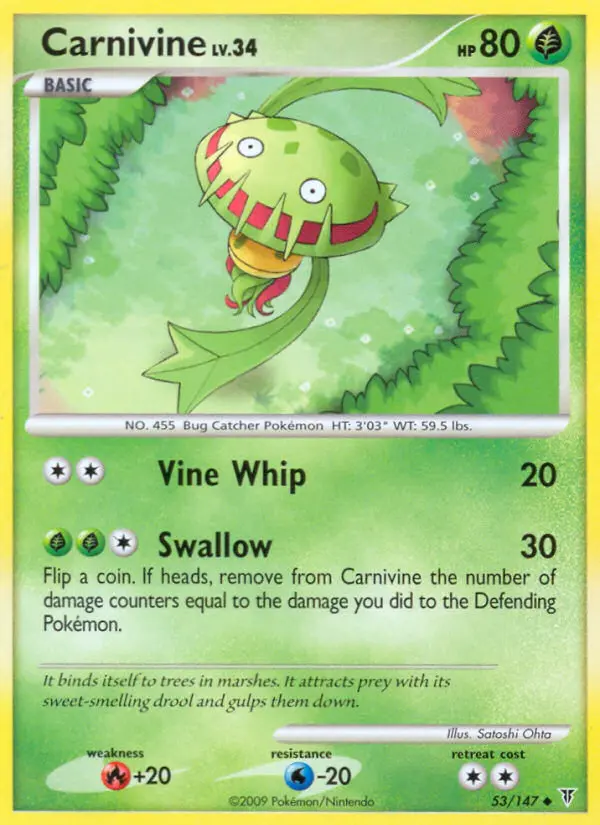 Carnivine 53 card from Supreme Victors