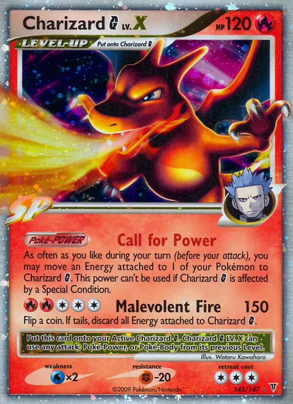 Charizard G LV.X 143 — the most expensive Supreme Victors card