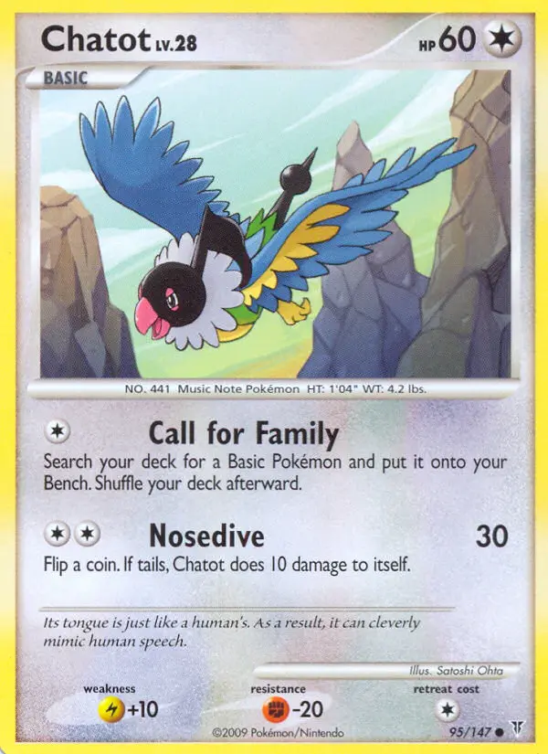 Chatot 95 card from Supreme Victors