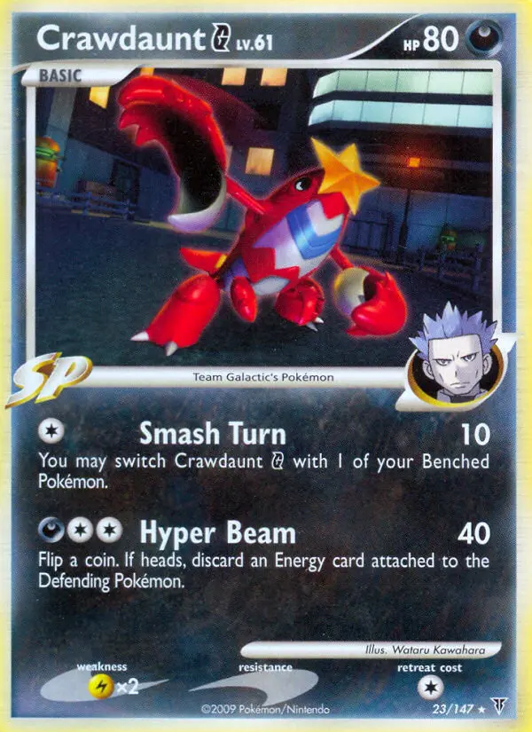 Crawdaunt G 23 card from Supreme Victors