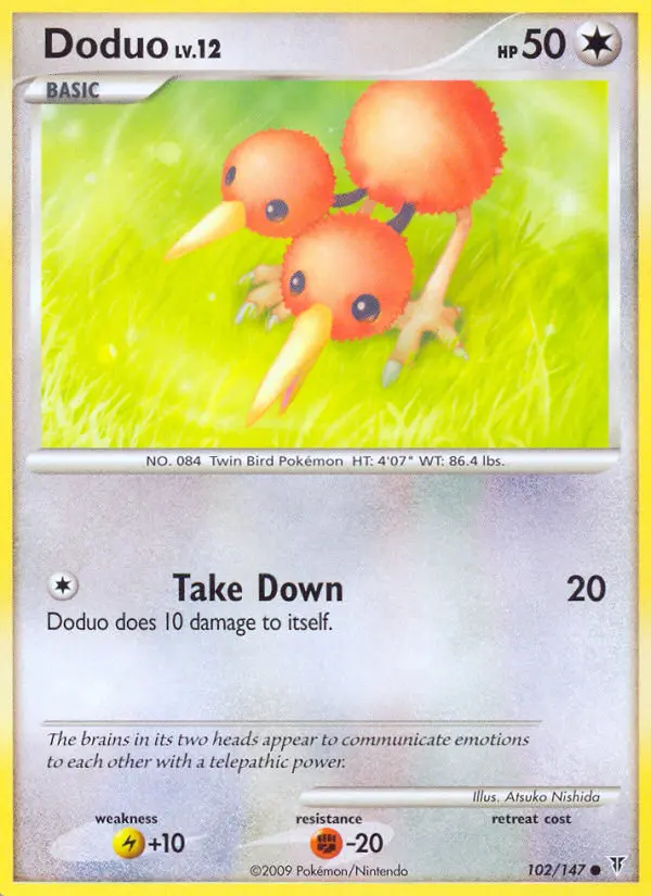Doduo 102 card from Supreme Victors
