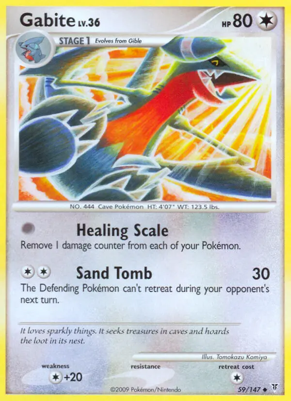 Gabite 59 card from Supreme Victors