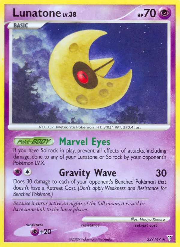 Lunatone 32 card from Supreme Victors