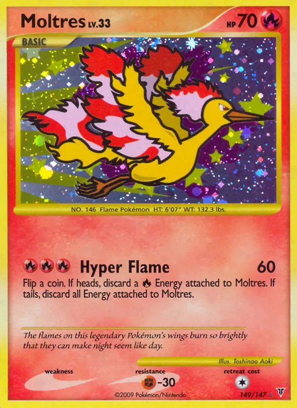 Moltres 149 card from Supreme Victors