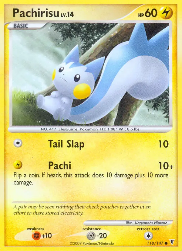 Pachirisu 118 card from Supreme Victors