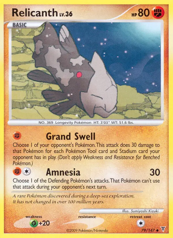 Relicanth 79 card from Supreme Victors