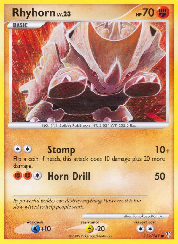 Rhyhorn 122 card from Supreme Victors