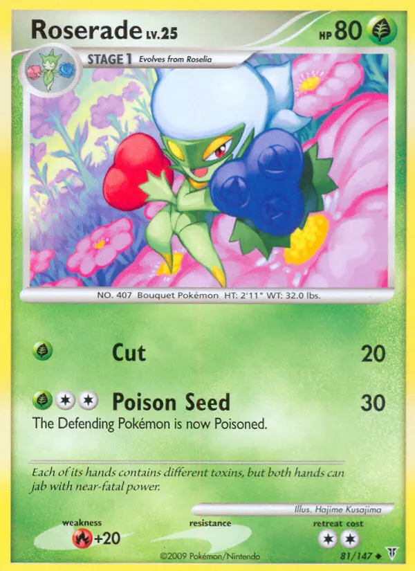 Roserade 81 card from Supreme Victors