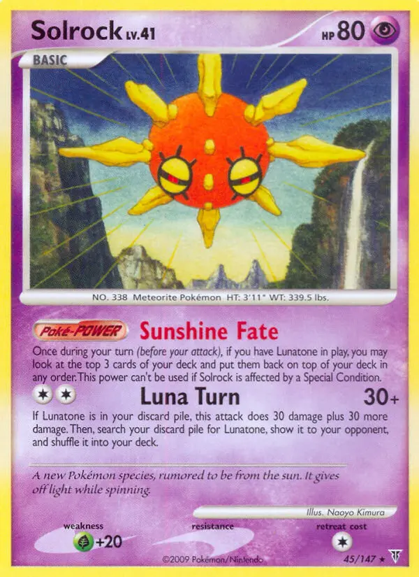 Solrock 45 card from Supreme Victors