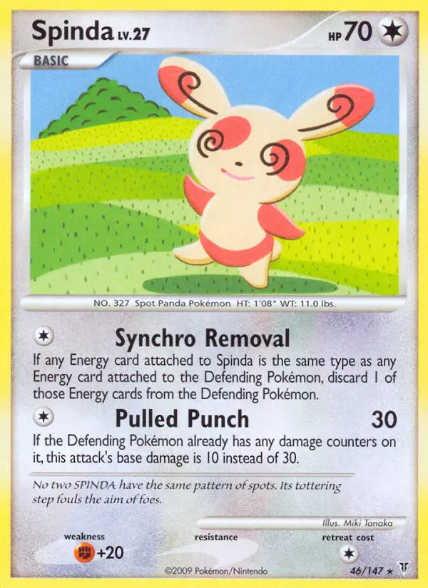 Spinda 46 card from Supreme Victors