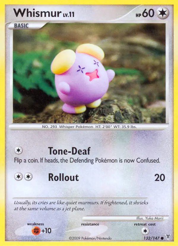 Whismur 132 card from Supreme Victors