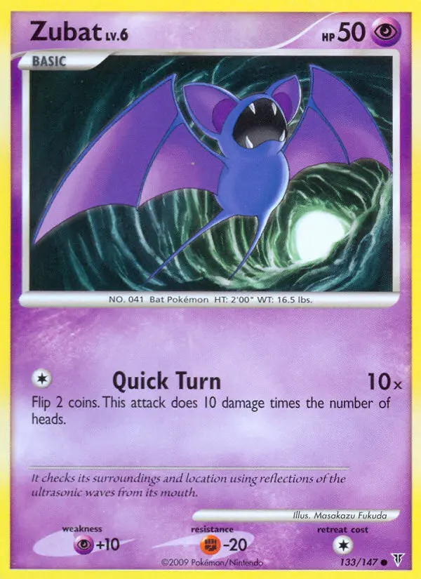 Zubat 133 card from Supreme Victors