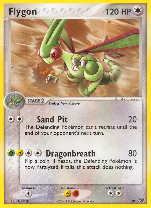 Flygon 25 card from Nintendo Black Star Promos