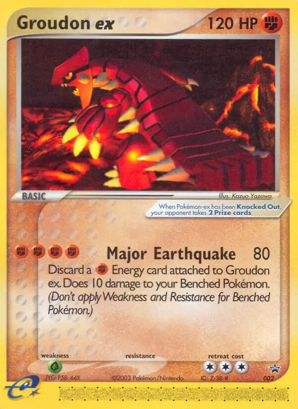 Groudon ex 2 card from Nintendo Black Star Promos