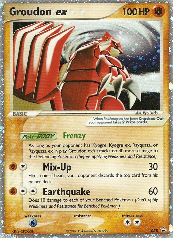Groudon ex 38 card from Nintendo Black Star Promos