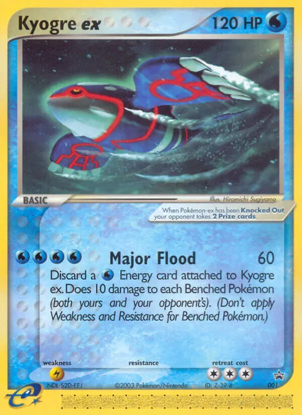 Kyogre ex 1 — Nintendo Black Star Promos 1, Holofoil finish