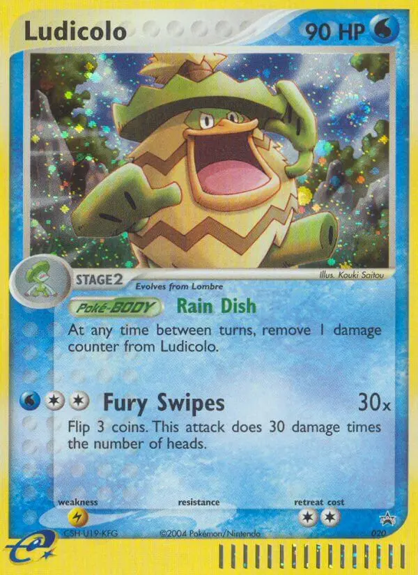 Ludicolo 20 card from Nintendo Black Star Promos