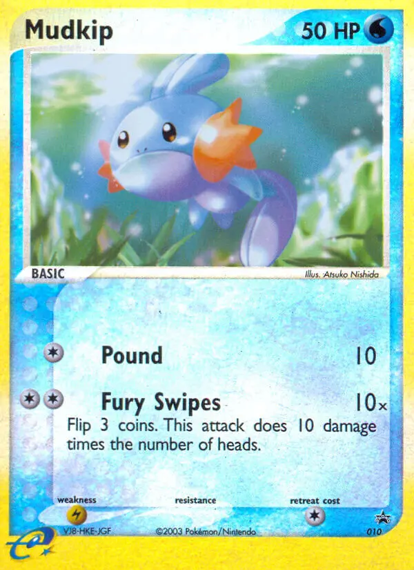 Mudkip 10 card from Nintendo Black Star Promos