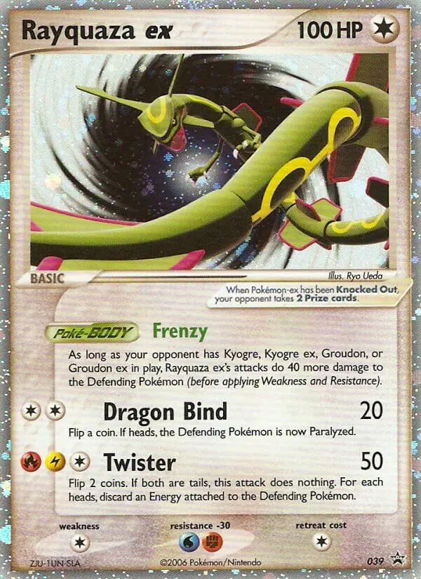 Rayquaza ex 39 — the most expensive Nintendo Black Star Promos card