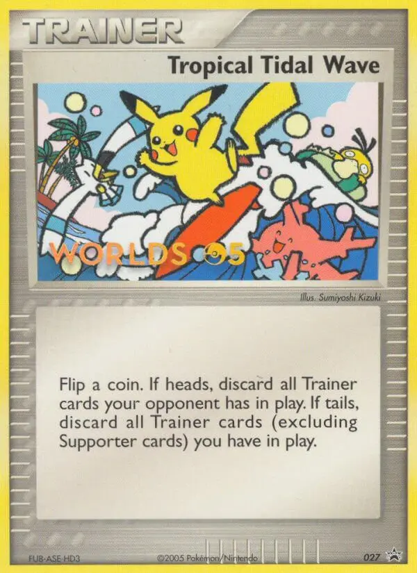 Tropical Tidal Wave 27 card from Nintendo Black Star Promos