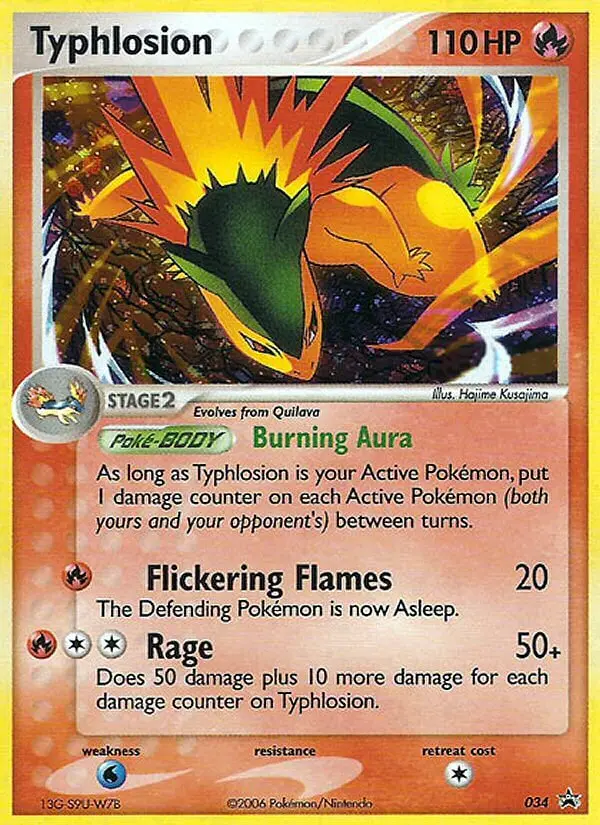 Typhlosion 34 card from Nintendo Black Star Promos