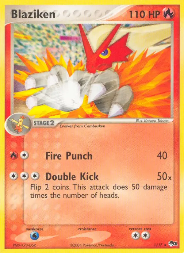 Blaziken 1 — POP Series 1 1, Holofoil finish