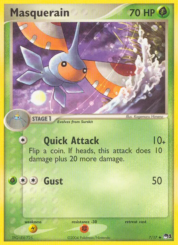 Masquerain 7 card from POP Series 1