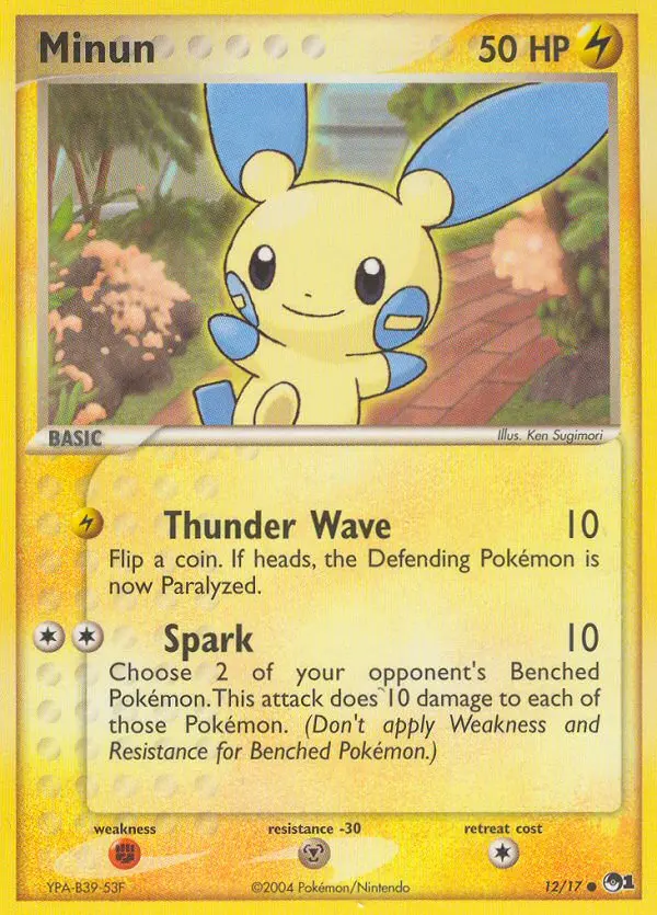 Minun 12 card from POP Series 1
