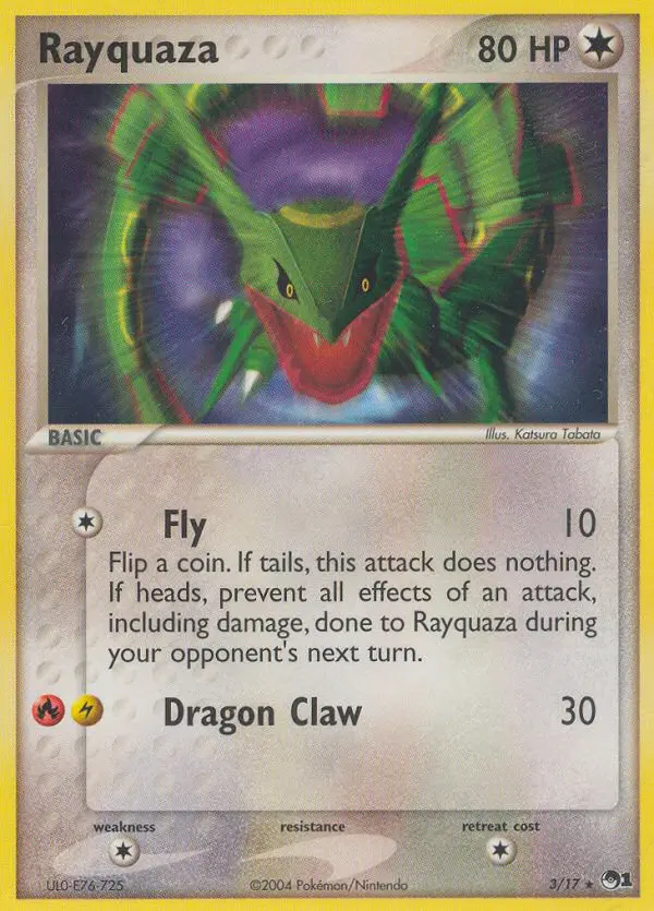Rayquaza 3 — POP Series 1 3, Holofoil finish