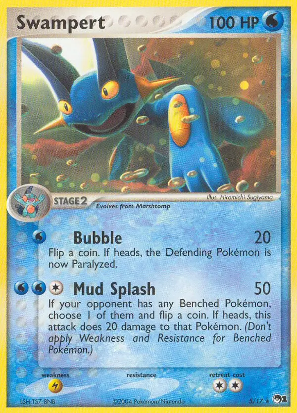Swampert 5 — POP Series 1 5, Holofoil finish
