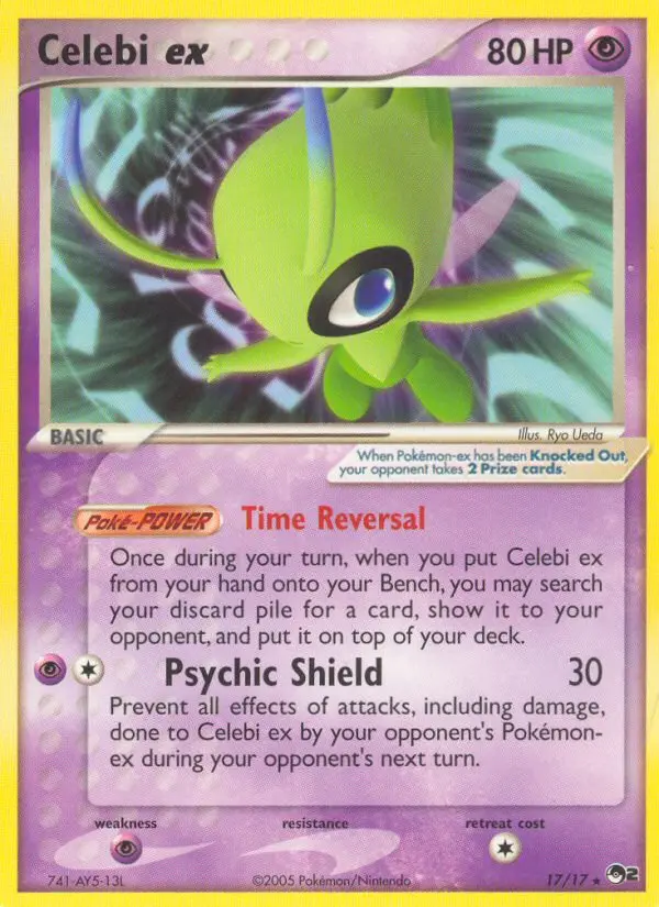 Celebi ex 17 — POP Series 2 17, Holofoil finish