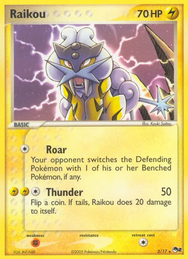Raikou 3 card from POP Series 2
