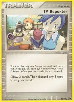 TV Reporter 11 — shown as an example of the Reverse Holofoil finish