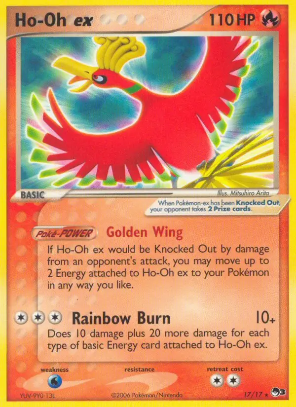 Ho-Oh ex 17 — POP Series 3 17, Holofoil finish